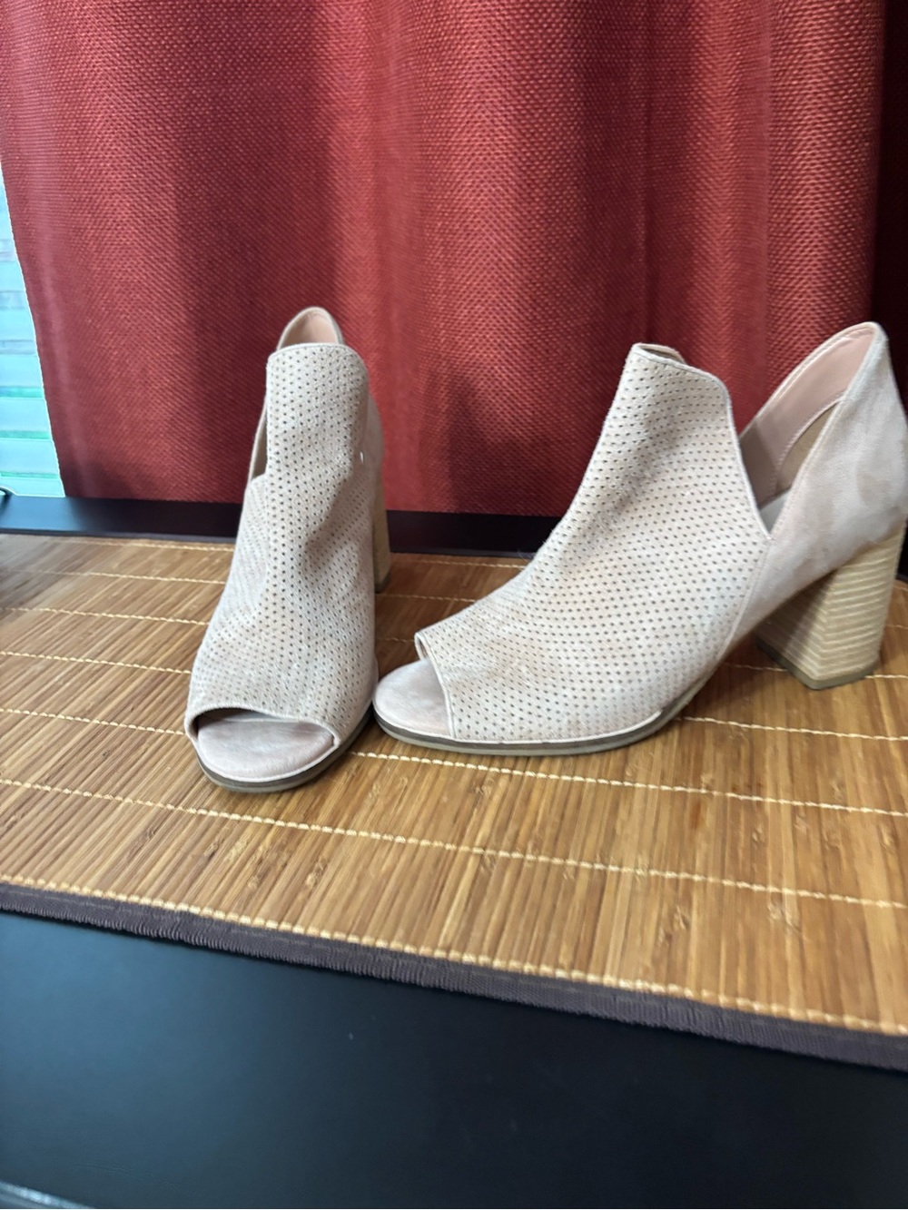Cole Haan Shiloh Open Toe Booties size 9